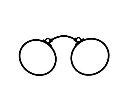 Old fashioned glasses. Vintage glassesのイラスト素材