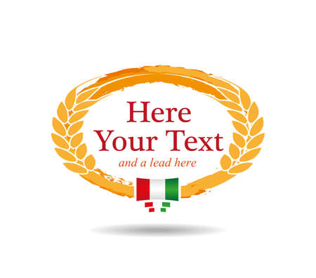 Pasta or pizza restaurant logoのイラスト素材