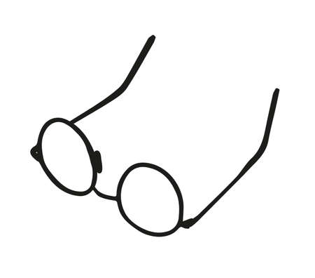 Old fashioned glasses. Vintage glassesのイラスト素材