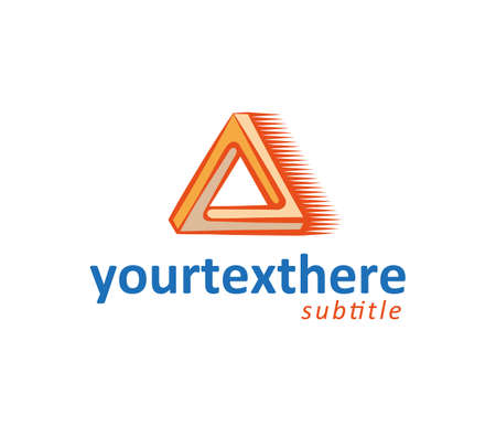 Figure impossible in the shape of a triangle. Logoのイラスト素材