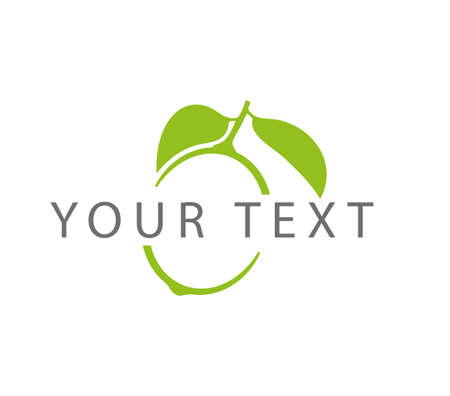 Logo with a lime in the backgroundのイラスト素材