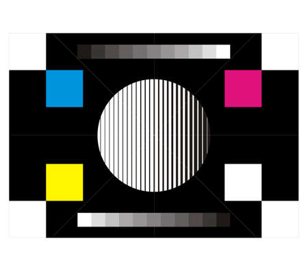 Standard television control board. Color and grayのイラスト素材