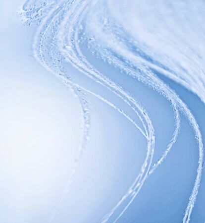Abstract blue water drops backgroundの写真素材