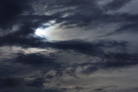 cloudy sky with sun