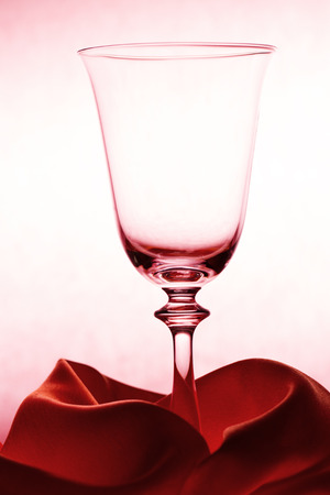 Elegant empty wine glassの写真素材