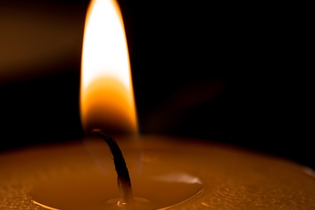 aroma candle closeupの写真素材