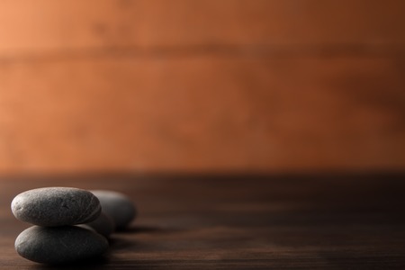 Beautiful Spa composition on wooden backgroundの写真素材