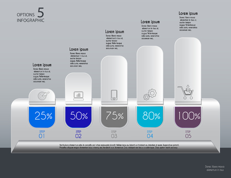 Vector illustration info graphics set. Template for brochure, education, business, web design.のイラスト素材