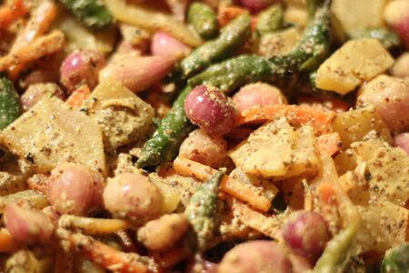 Sri Lankan Pickle Sinhala Achcharu -  Crunchy,Spicy and  Simplest meal.の写真素材