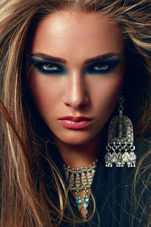 Girl with the necklace.の写真素材