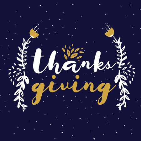 Thanksgiving Greetings Cardのイラスト素材