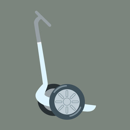 Electric scooter for walking tourists on a neutral backgroundのイラスト素材