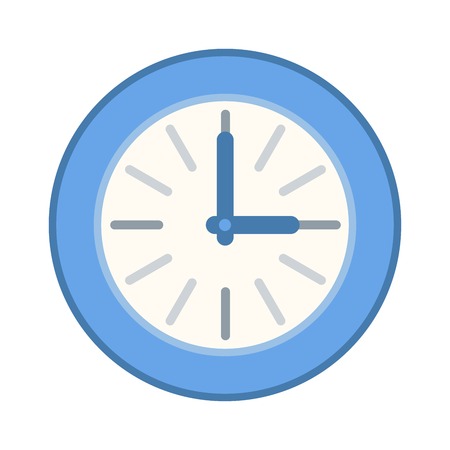 Watch arrow and round dial stylized icon symbolのイラスト素材