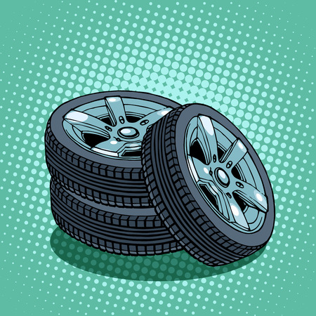 spare wheelsのイラスト素材