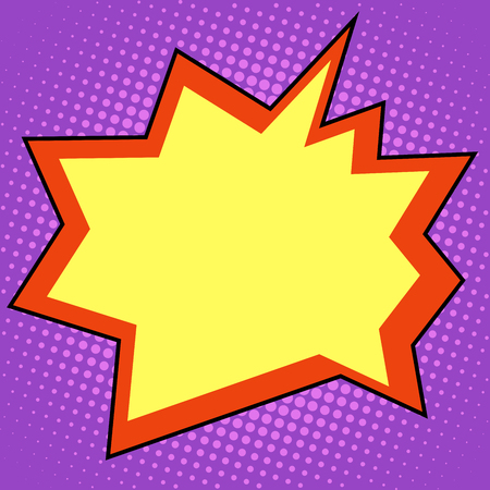 explosion comic bubble retro background for text pop art retro styleのイラスト素材