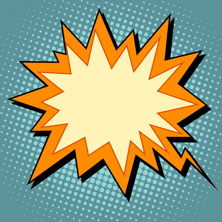 explosion comic bubble retro background for text pop art retro styleのイラスト素材