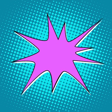 explosion comic bubble retro background for text pop art retro styleのイラスト素材