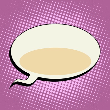 cloud  comic bubble retro background for text pop art retro styleのイラスト素材