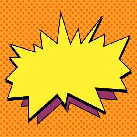 explosion comic bubble retro background for text pop art retro styleのイラスト素材