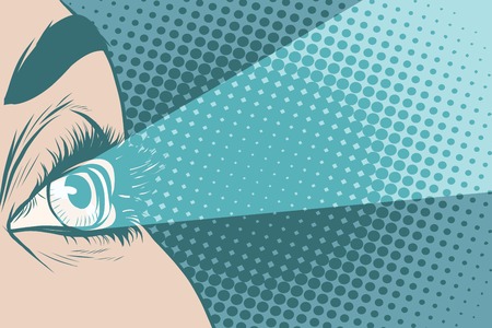 Glance spotlight eye girlのイラスト素材