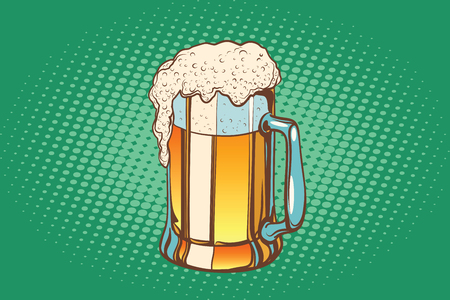 Mug of foamy beerのイラスト素材