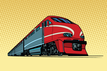 high speed passenger trainのイラスト素材