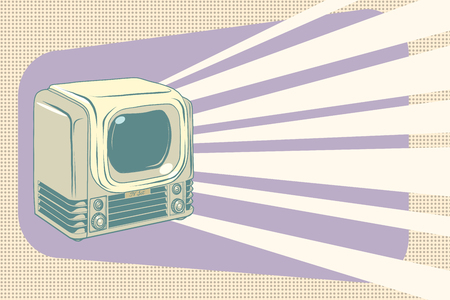 retro television vintage illustrationのイラスト素材