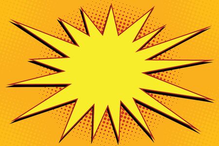 Pop art comic splash orangeのイラスト素材