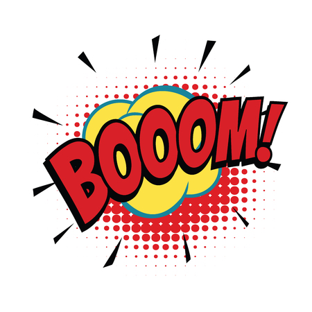boom comic wordのイラスト素材