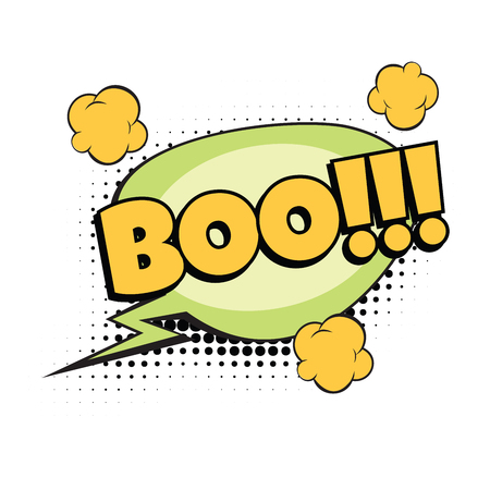 boo comic wordのイラスト素材