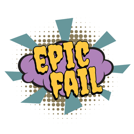 epic fail comic wordのイラスト素材