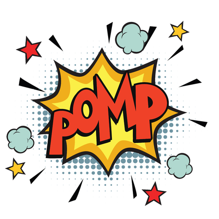 pomp comic wordの写真素材