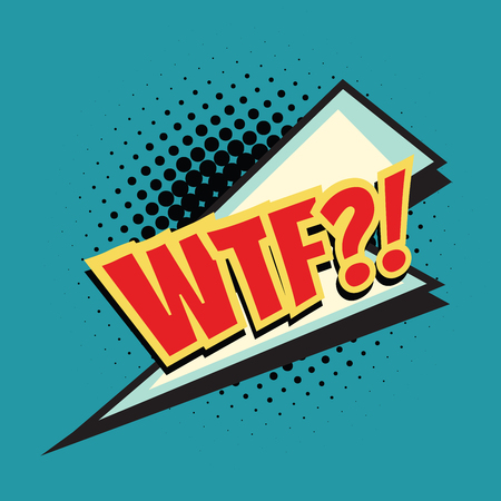 wtf lightning comic wordの写真素材