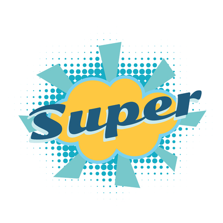 super comic wordの写真素材