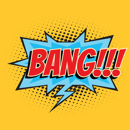 bang comic word. Pop art retro vector illustrationの写真素材