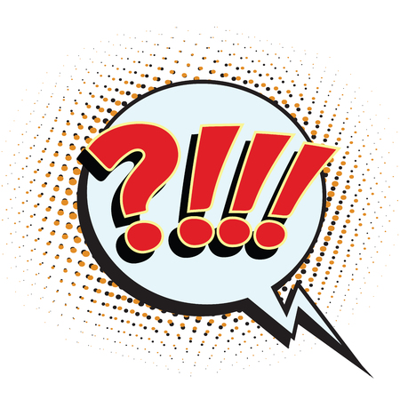 question comic sign. Pop art retro vector illustrationの写真素材