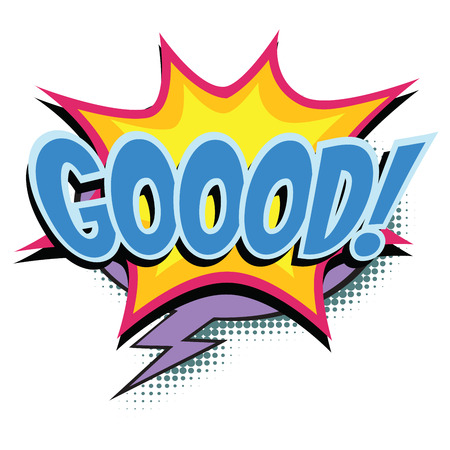 good comic word. Pop art retro vector illustrationの写真素材