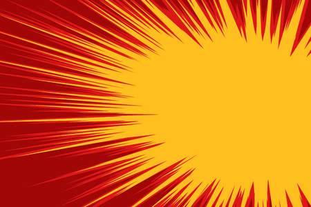 Red yellow explosion comicのイラスト素材