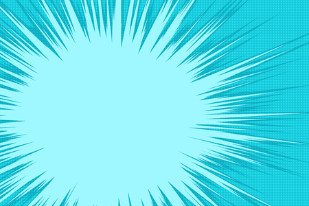 Blue cartoon explosionのイラスト素材