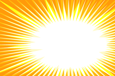 Pop art yellow background explosionのイラスト素材