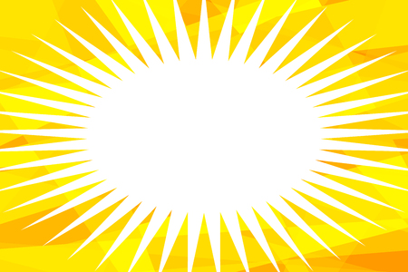 yellow abstract background comics bubble. Pop art retro vector illustrationの写真素材