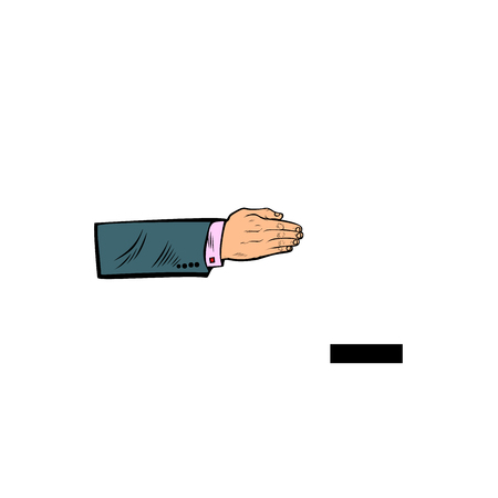dash punctuation mark. Business people silhouette alphabetのイラスト素材