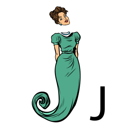 letter J jay jy. Business people silhouette alphabetのイラスト素材