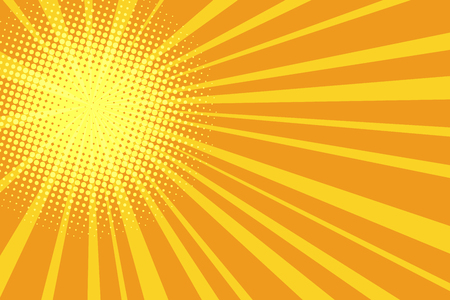 Pop art retro yellow orange backgroundの写真素材