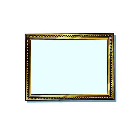picture frame, blank patternのイラスト素材