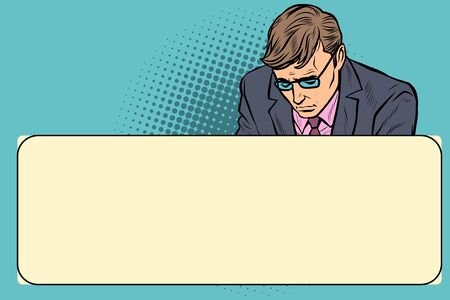 sad man. problems difficulty failure stressのイラスト素材