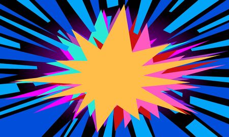blue pop art backgroundのイラスト素材