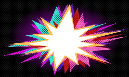 dark Pop art retro vector illustration kitsch vintage background drawingのイラスト素材