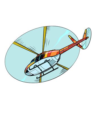 helicopter air transport. Pop art retro vector illustration kitsch vintage 50s 60s styleのイラスト素材