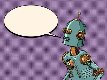 Retro robot steampunk styleのイラスト素材